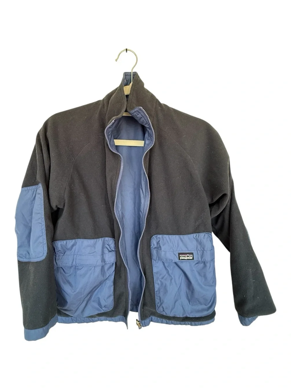 Patagonia Kids' Glissade Reversible Blue Lightweight Windbreaker Jacket